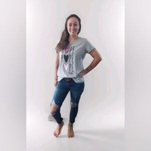 Susan G. Komen Size T shirt HOPE  FIGHT For The CURE Cancer Large